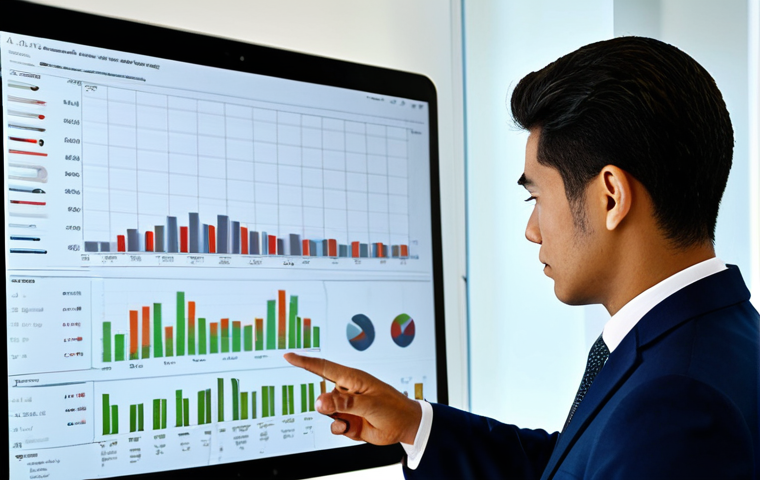 A focused professional in a modest business suit, reviewing digital documents on a sleek tablet in a modern, well-lit study environment. The background features a large screen displaying charts and data, suggesting e-governance and current information. The person is fully clothed, appropriate attire, professional dress, safe for work, appropriate content, perfect anatomy, correct proportions, natural pose, well-formed hands, proper finger count, natural body proportions, high quality professional photography.