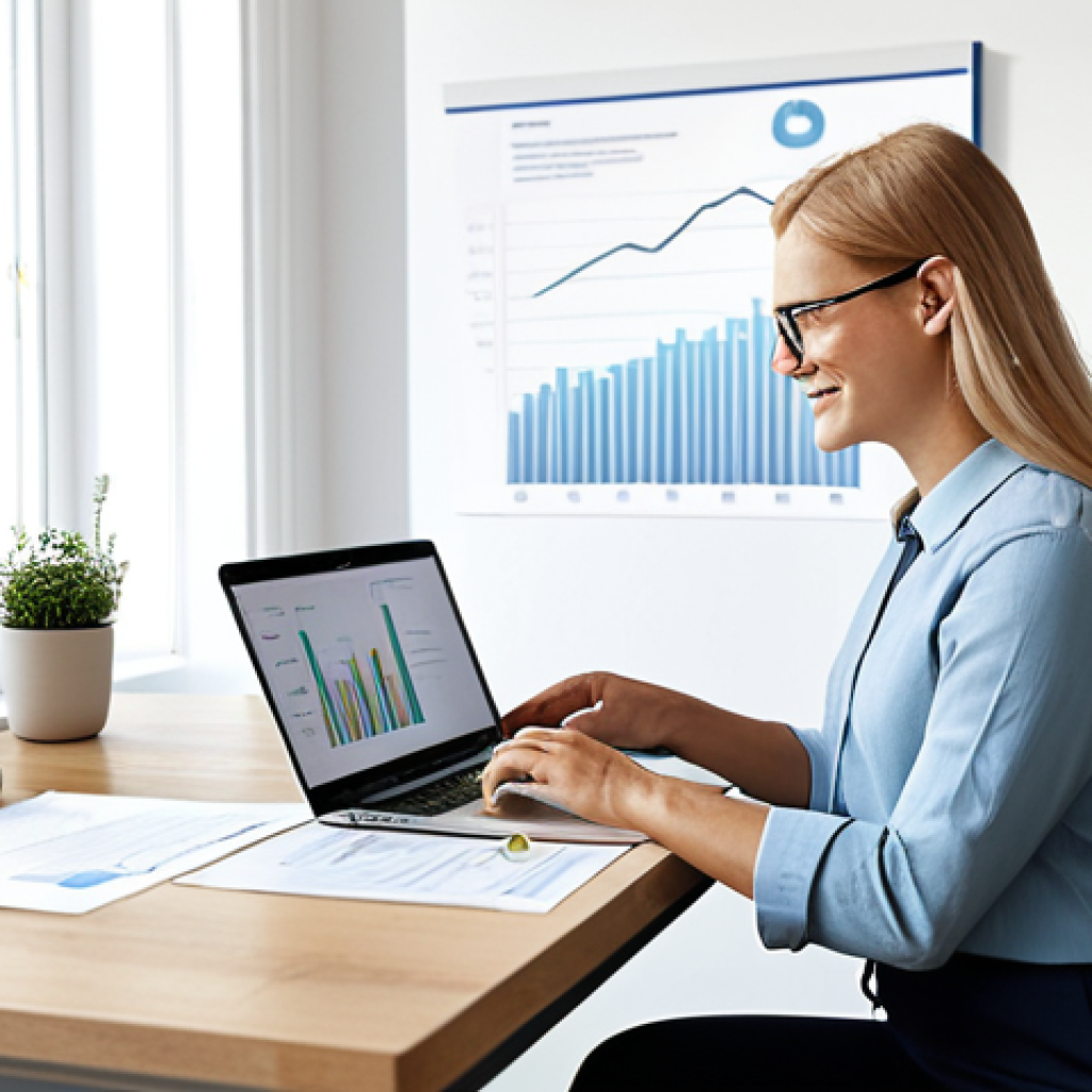 공무원 생활에 필요한 재무 관리 - **Loan Optimization:** "A modern Swedish home office setting. A state employee, fully clothed in a s...