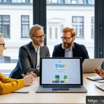 Home 19 공무원 시험과 관련된 공신력 있는 자료 추천 - A modern Swedish public sector training session in a bright, contemporary office setting, showing a ...