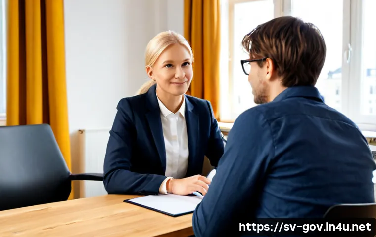 Home 17 공무원 시험과 관련된 전문가 인터뷰 - Photorealistic expert interview about Swedish public sector entrance examinations, a poised middle-a...